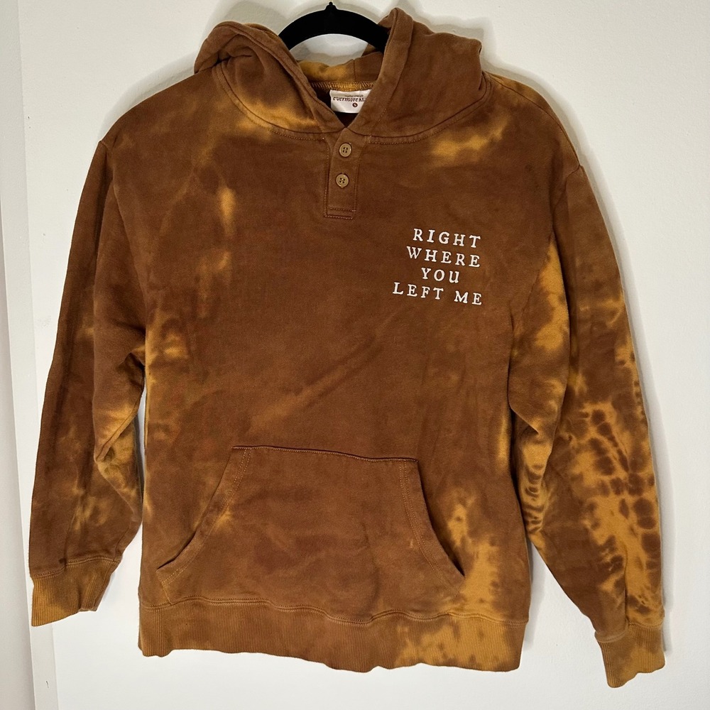 Taylor Swift Right Where You Left Me Evermore Hoodie Sweatshirt Size Small RARE